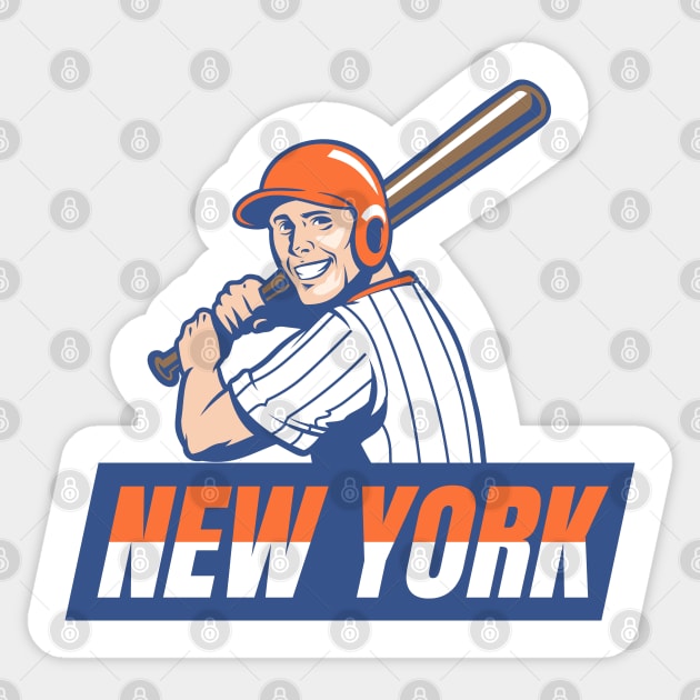 New York Baseball Sticker by BVHstudio